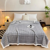 Popxstar New Imitation Rabbit Velvet Autumn Warm Blanket Soft Fluffy Coral Fleece Sofa Blanket Warmth Throw Blankets for Lap Bed Sheets