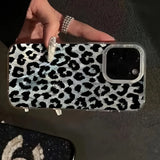 Black Leopard Print Phone Case For Samsung Galaxy A56 A36 A16 A55 A35 A54 A34 A53 A52 5G S25 Ultra S24 S23 S22 Plus S21 FE Cover