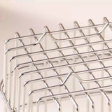 Metal stainless steel storage basket kitchen toilet bathroom storage rack shelf household Small item storage