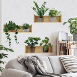 Popxstar Decorative Wall Stickers for Living Room Green Plant Plant Rack Self-Adhesive Wall Stickers