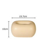 Popxstar  Nordic Cream Style Ceramic Tissue Box Living Room Bedroom Coffee Desktop Decoration Ornament Creative Tissue Holder Tissue Box
