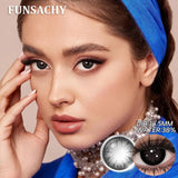 Popxstar  1Pair New Colored Contact Lenses for Eyes Big Black Eye Lens Natural Yearly Cosmetics Beauty Women Men Pupils Fast Ship