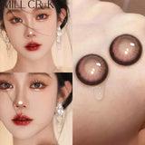 Two Large Black Eye Color Contact Lenses Prescription with Diopter Lenses with Eye Contact Lenses Student Animation Natural
