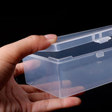 Popxstar Rectangular Plastic Clear Storage Box Jewelry Container Case Bead Organizer Case 23.4*9.9*5.6cm/24.8*7.6*4.6cm