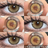 1Pair Natural Colored Contact Lenses Gray Beauty Pupils Brown Lens Fashion Blue Contacts Yearly Green Eye Color Lenses