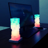 Popxstar  Creative DIY Adjustable RGB Magic Cube Night Light, USB Home Bedroom Game Room Dimming and Color Changing Bedside Lamp
