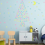 Popxstar 3/50/100pcs Fluorescent Glow the Dark 3D Stars Moon Wall Stickers Kids Baby Rooms Decoration Girls Bedroom Ceiling Home Decor