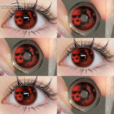 Popxstar   Contact Lenses for Eyes 2pcs Anime Cosplay Colored Lenses Crazy Halloween Lenses Contact Lens Beauty Eye Makeup