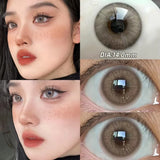 Popxstar  -Pink Contact Lenses Myopia Color Contact Lenses for Eye with Diopters Natural Grey Brown Eye Color Lenses Blue Lens 2PCS