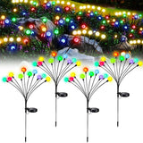 Popxstar  LED Solar Garden Lights Outdoor Firefly Lights Sway By Wind Waterproof for Garden Patio Pathway Fairy Decoration