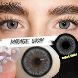 Popxstar  1 Pair Colored Contact Lenses with Prescription Natural Look Myopia Lenses 0~-6.00 Green Lenses Brown Contact Lenses