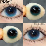 1pair Contact Lenses Color Contact Lenses With Myopia Soft Lenses Pupils for Natural Women's Beauty and Makeup for a Year