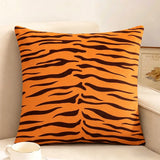 45x45cm Home Decor Animal Print Pillow Cover Leopard Tiger Zebra Cattle Cushion Cover for Living Room Sofa Decor Pillowcase