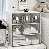 Popxstar cabin weekend inspoKawaii Ins Organizer Desktop Drawer Free Combination Storage Box Plastic Hairpin Makeup Cosmetics Desk Storage Organizer Rack