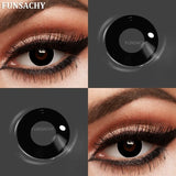 Popxstar   1 Pair Colored Cosplay Contact Lenses for Eyes White Red Black Cosplay Lens Anime Role Playing Eye Makeup Contact Lens