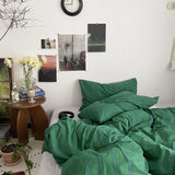 Popxstar ins Stripes Series 100% Cotton Bedding Quilt Cover Set with Pillowcase housse de couette 220x240 Duvet Cover sets King Size