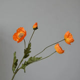 Popxstar spring decor Artificial Flowers Fake Poppy Silk Flowers Long Stem Housewarming Garden Table Wedding DIY Party Wedding Bridal Bouquet Decor