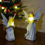 Popxstar  1 Pc Angel Candle Sculpture Light (Batteries Not Included) Christmas, Thanksgiving, and Hanukkah Atmosphere Decor