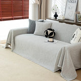 Popxstar  High-end sofa cover cloth is universal in all seasons, modern simple black sofa towel, a whole cover blanket