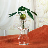 Human Shaped Glass Vase Plant Propagation Flower Arrangement Hydroponic Vessel Bulb Arrangement Flower Vase Home Decoration