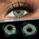 Popxstar  1 Pair Colored Contact Lenses for Eyes Brown Fashion Cosmetic Lenses Gray Pupils Natural Eye Contacts Women Eye Makeup