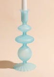 Popxstar 1pc Matte Glass Candle Holders Home Decoration Candlestick Birthday Candle Holder Dining Table Decoration Candle Home Decore