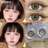 Popxstar  1Pair Natural Color Contact Lenses Large Diameter Pupils Black Eyes Brown Gray Soft Circular Lenses Makeup Fast Shipping