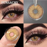 1 Pair Lucifer Series Color Contact Lenses for Eyes Natural Blue/Brown/Gray/Green Lens 14.5mm Big Eyes Contacts Yearly