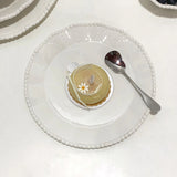 Popxstar Ele White Cerc Western Dinner Plate with  Knot Simple Design Oval ape Fi Plate Home Use Cake Serving Di