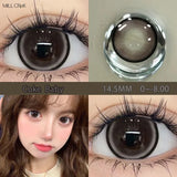 1 Pair Hot Selling Colored Contact Lense with Prescription Natural Pink Eye Lenses Yearly Use Pupils Free Shipping