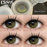 2pcs Color Lens With Degree Purple Contact Lense Korea Natural Blue Contact Lens Beauty High Quality Contact Lense Yearly