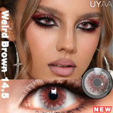1Pair NEW Color Contact Lenses For Eyes Beauty Pupils Natural Pupils Brown Contact Lenses Soft Colorful Cosmetics Gray Len