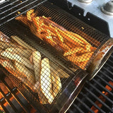 Popxstar  Barbecue Cylinder Portable Replacement Anti-rust Heats-resistant Outdoor Picnic Grille Grill Mesh Grilling Basket