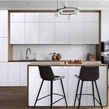 Popxstar Pearlescent White Marble Contact Paper Vinyl Self Adhesive Water and Fireproof Wallpaper for Stove Peel and Stick Decor Stickers