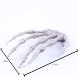 Popxstar 1 Pairs Halloween Decoration Props Halloween Decoration Realistic Life Size Skeleton Hands Plastic Human Hand Bone Plastic Hands
