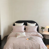 Popxstar  Premium 600TC Egyptian Cotton Luxury Flowers Butterfly Embroidery Pink Bedding Set Duvet Cover Flat/Fitted Sheet Pillowcase 4Pcs