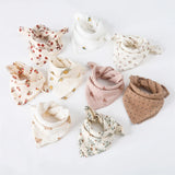 Popxstar Printed Baby Bibs Cotton Muslin Burp Cloth Saliva Towel Baby Handkerchief  Children's Gauze Scarf Newborn Baby Stuff