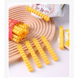 Popxstar French fries sealing clip, refrigerator sticker, magnetic, kitchen storage, home decoration, snack and seasoning sealing clip
