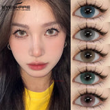 1Pair New Color Contacts Lenses Fashion Soft Blue Green Eyes Contacts Gray Beauty Pupils Brown Eyes Lenses Fast Shiping