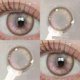 Popxstar  2PCS Silver Knight Contact Lenses for Eyes Rainbow Colored Eye Lenses Beauty Pupils Gradient Contact Lenses Optical Lens