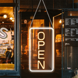 Dimmable LED Neon Sign Adjustable Brightness Soft Silicone Light Strip Business Store Sign Acrylic Backboard