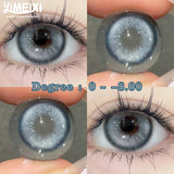 Popxstar  1 Pair Hot Sellers Natural Colored Contact Lenses for Eyes with Prescription Blue Myopia Lenses Fashion Korean Lenses