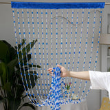 Popxstar  1pcs New Romantic Heart-shaped Pearl Curtains, Plastic Door Curtains, Crystal Partitions, Entrance Hall and Toilet Curtains