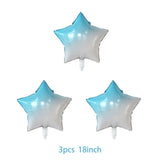 Popxstar  40Inch Colorful Gradient Number Balloon 0-9 Digit Foil Helium Balloon Butterfly Girl Birthday Party Decor Baby Shower Kids Gifts