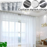 Popxstar 10/20/50M White Curtain Heading Pinch Pleat Tape DIY Home Sewing Curtain Accessories Tape Hook Rod Pocket Pull Pleated Ribbon