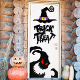 Popxstar Halloween Decoration Room Door Stickers Window Decor Skeleton Hand Pumpkin DIY Devil Witch Hat Glass Window Stickers Ghost