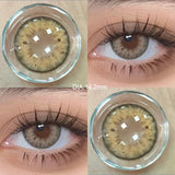 Popxstar 2Pcs Best Selling New Models Color Contact Lenses Myopia Degree -0.00 to -8.00 Soft Lens Fashionable and Beautiful Lenses