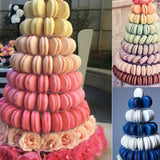 Popxstar 10 Tiers Round Macaron Tower Stand Premium Quality Macaroon Tower Stand Cake Display Rack Party Wedding Display Shelf