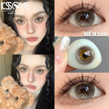 Popxstar  2Pcs New product  Color Contact Lenses Myopia Degree -0.00 to -8.00 natural lenses Soft Lens EyeBeauty Pupil ﻿