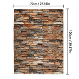 Popxstar 70cmx1m/2m/3m/5m/10m Wallpaper Brick 3D Wall Sticker Foam Self Adhesive DIY Living Room Decor Waterproof Paper
